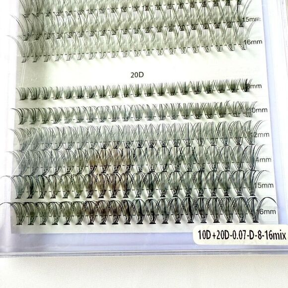 Fadlash DIY Eyelash Extension Kit – 10D & 20D Fans + Bond & Seal – New - Picture 3 of 5